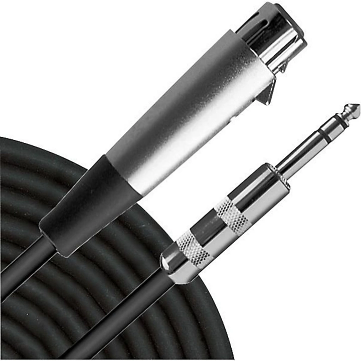 Advantage Interconnect Cable 1 4 TRS Male to XLR Female 10 ft Black