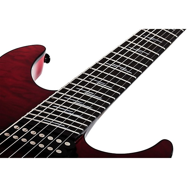 Schecter Guitar Research Reaper 7 String Elite Multiscale Electric Guitar Blood Burst