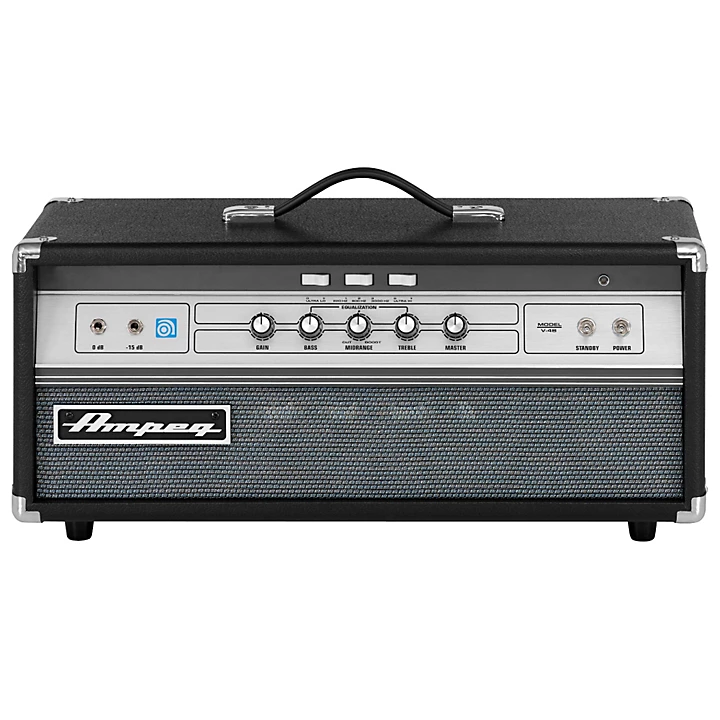 Ampeg V 4B All Tube 100W Classic Bass Amp Head Level 1 Black H99542004001000.gc