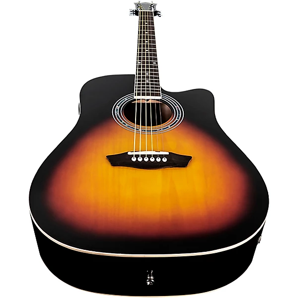 WA90CE Dreadnought Acoustic Electric Guitar Vintage Tobacco Sunburst