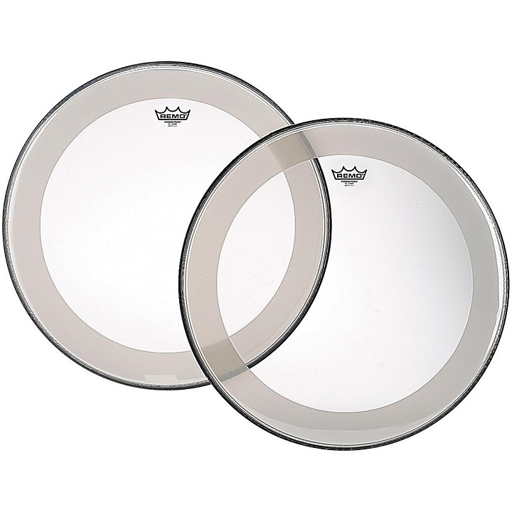 Powerstroke 4 Clear Batter Bass Drum Head with Impact Patch 26 in