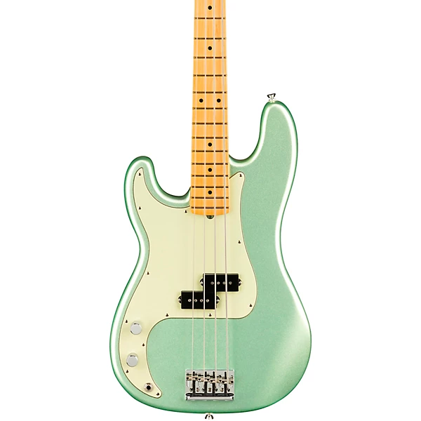 Fender American Professional II Precision Bass Maple Fingerboard Left Handed Level 2 Mystic Surf Green