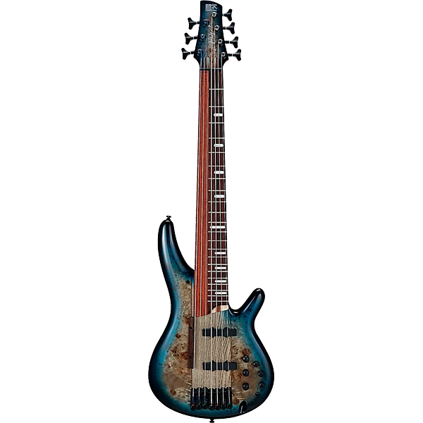 Ibanez Bass Workshop SRAS7 7 String Electric Bass Cosmic Blue Starburst