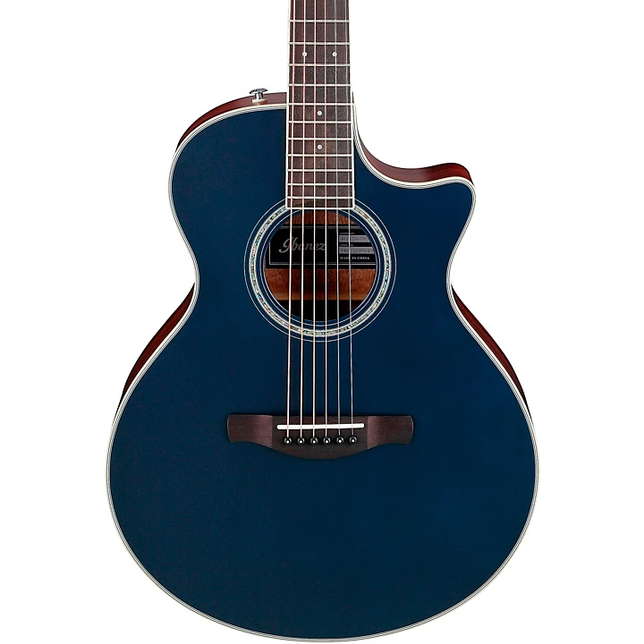 AE200JR Mini Auditorium Acoustic Electric Guitar Dark Tide Blue Flat