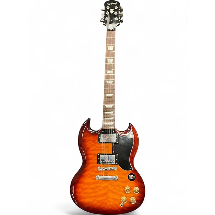 Epiphone Used Epiphone LIMITED EDITION SG CUSTOM SHOP ROOTBEER BURST Solid Body Electric Guitar.gc