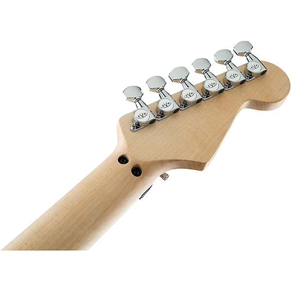 Striped Series Left Handed Electric Guitar Red Black and White Stripes