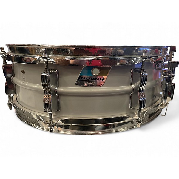 Vintage 1970s Ludwig 4.5X14 Acrolite Snare Silver Drum