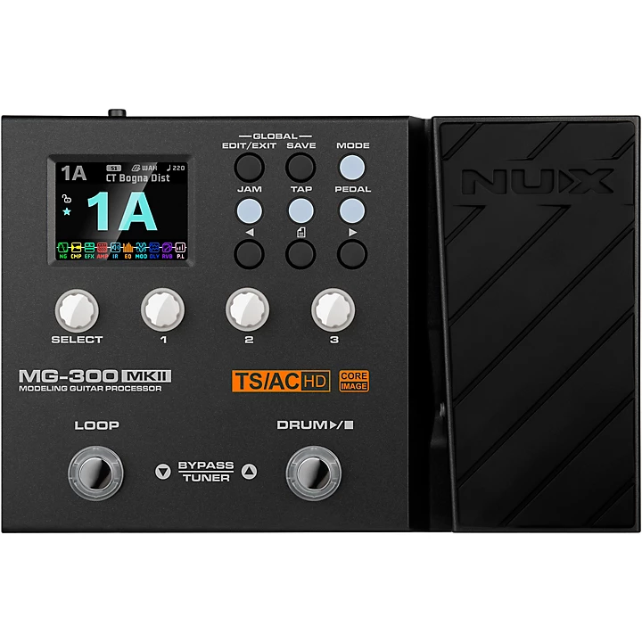 NUX MG 300MKII Multi Effects and Amp Modeler Pedal Black