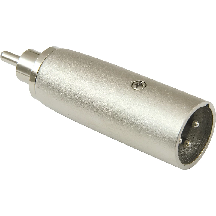 XLR Male to RCA Male Adapter Nickel