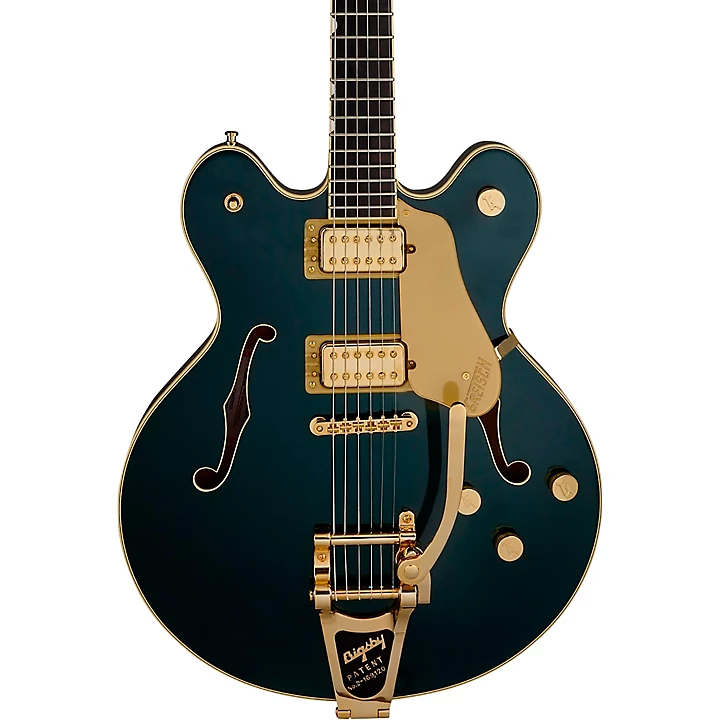 Gretsch Guitars Broadkaster LX Center Block With String Thru Bigsby and Gold Hardware Electric Guitar Cadillac Green
