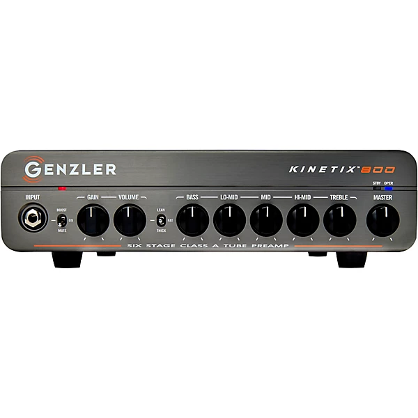 Genzler Amplification Kinetix 800 800W Bass Amp Head Level 1 Black M12410004001000.gc
