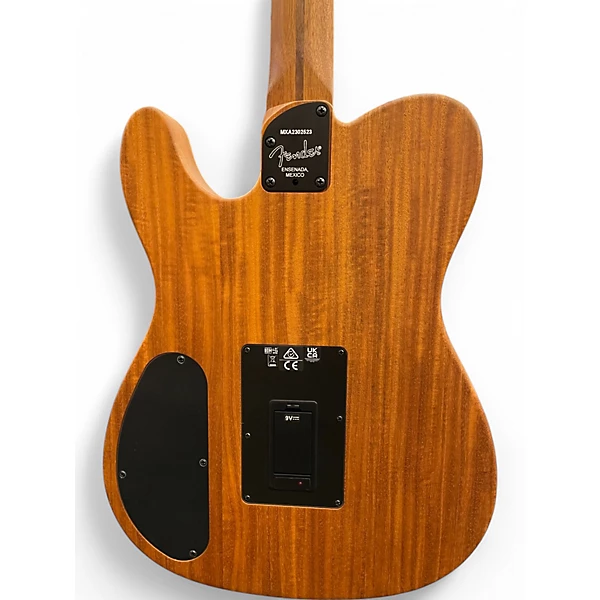 Fender Used Fender Acoustasonic Player Telecaster Black Acoustic Electric Guitar