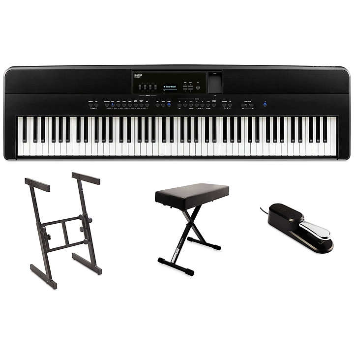 ES920 Digital Piano Essentials Bundle Black Black