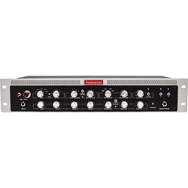 Positive Grid BIAS Rack Guitar and Bass Amplifier Head Black and Silver