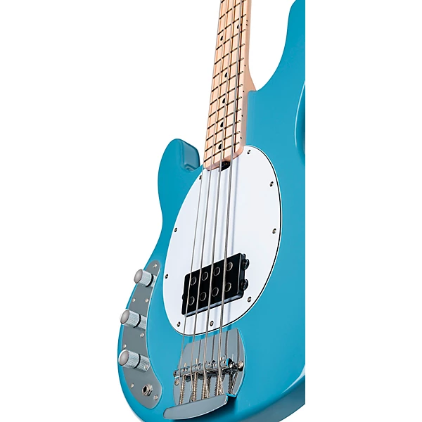 Sterling by Music Man StingRay Ray4 Left Handed Bass Chopper Blue