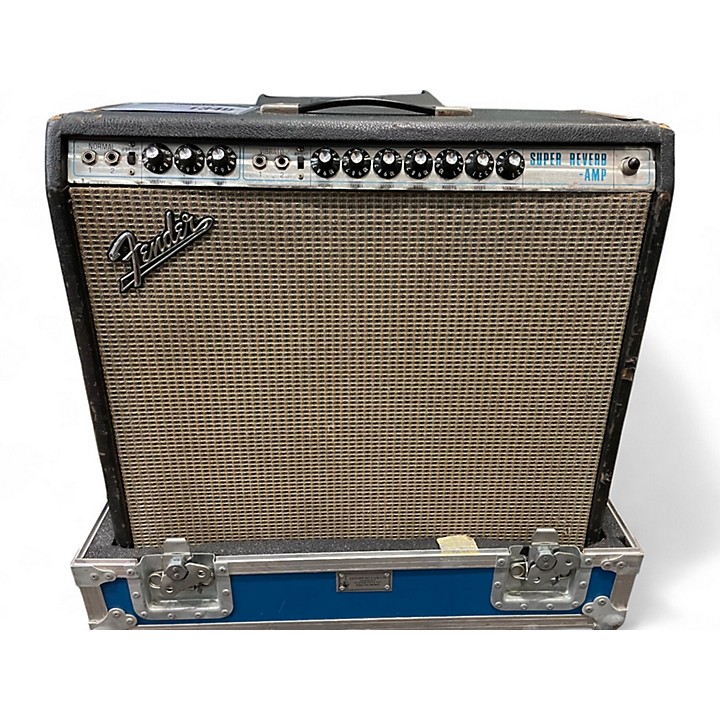 Vintage 1970s Fender Super Reverb 4x10 Tube Guitar Combo Amp