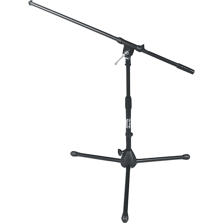 Drum Amp Tripod Mic Stand with Boom Black