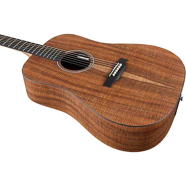 Martin DX1E X Series Left Handed Dreadnought Acoustic Electric Guitar Figured Koa