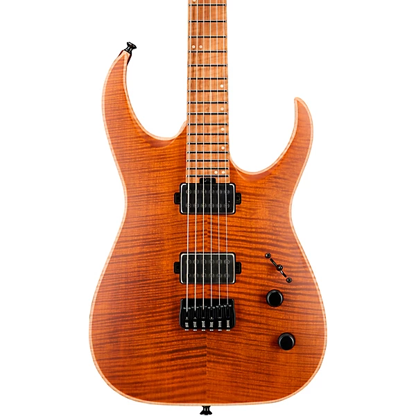 Jackson USA Signature Misha Mansoor Juggernaut HT6FM Electric Guitar Level 2 Amber Tiger Eye