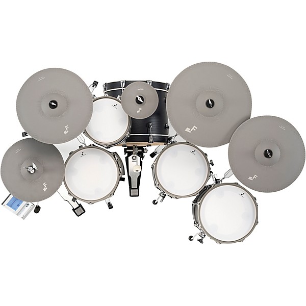 5X Acoustic Designed Electronic Drum Set Black Oak Wrap