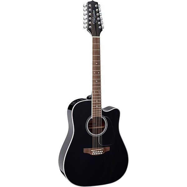 Takamine GD38CE Dreadnought 12 String Acoustic Electric Guitar Black