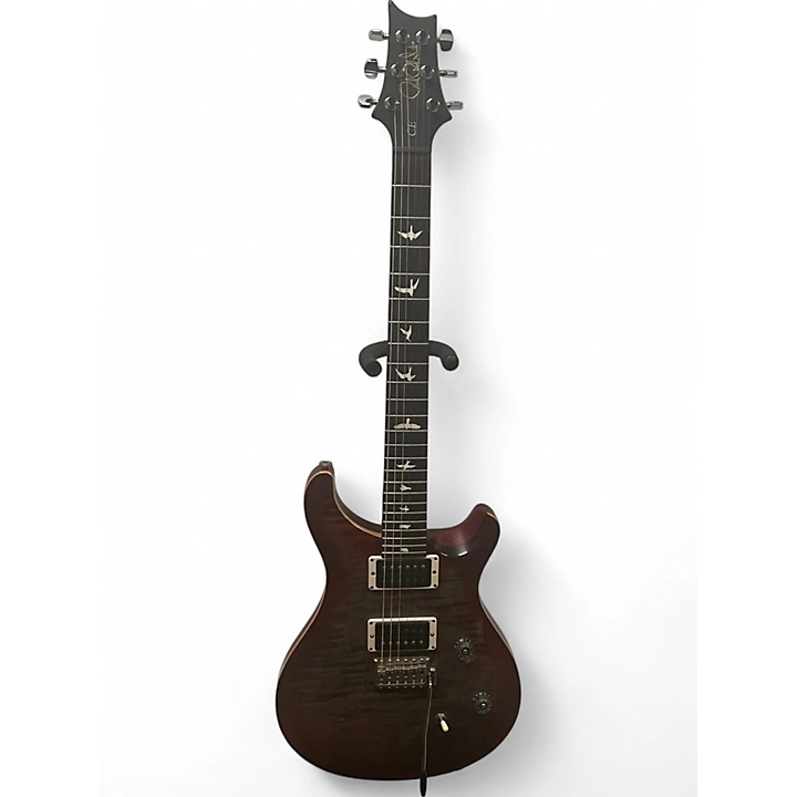 Used PRS CE24 Limited Edition Grey Black Red Burst Solid Body Electric Guitar