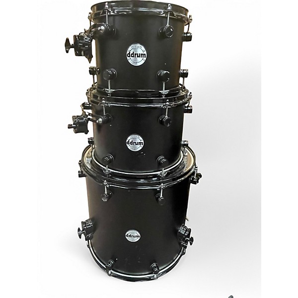 ddrum Used ddrum 4 Piece Reflex Black Drum Kit.gc