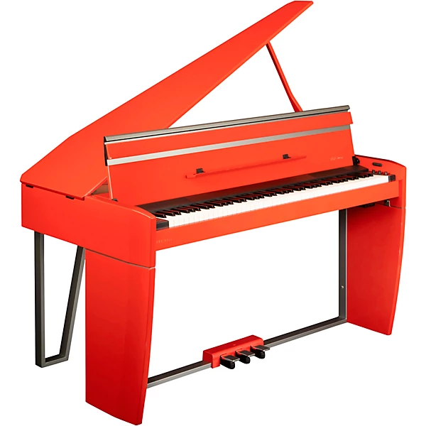 VIVO H10MG Digital Mini Grand Piano Polished Dark Red