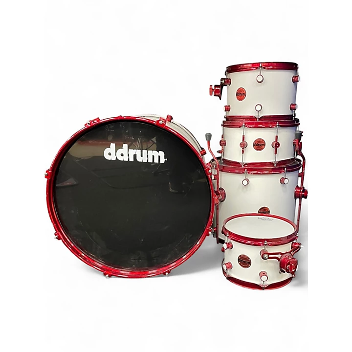 ddrum Used ddrum 5 Piece Reflex Arctic White Drum Kit.gc