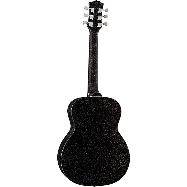 Luna Aurora Borealis 3/4 Size Acoustic Guitar Black Sparkle