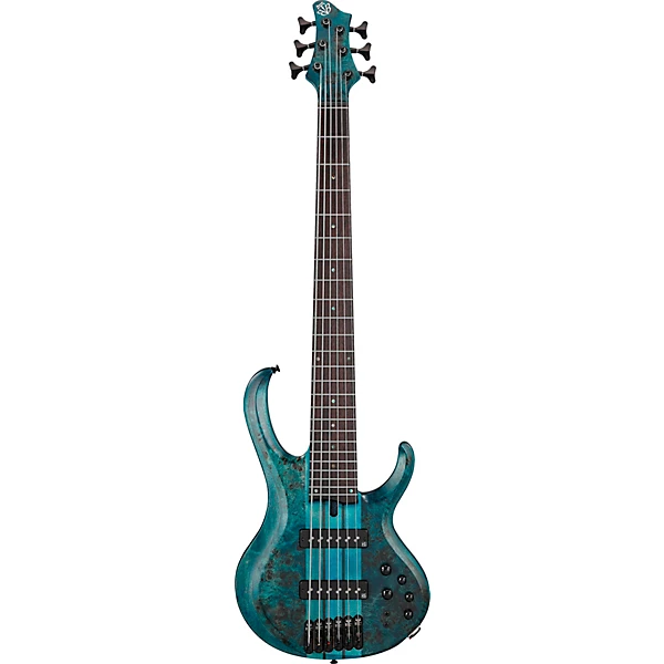 Ibanez BTB946 6 String Electric Bass Guitar Cosmic Blue Low Gloss