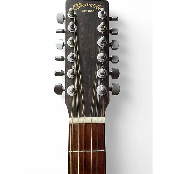 Used Martin dx2 Natural 12 String Acoustic Electric Guitar