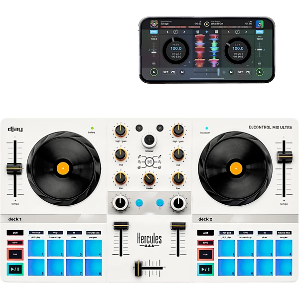 DJControl Mix Ultra Portable DJ Controller for djay White
