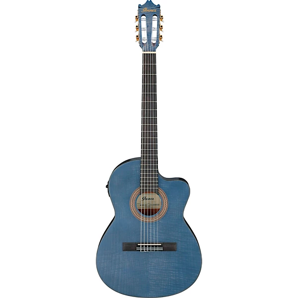 GA5MHTCE Classical Nylon String Acoustic Electric Guitar Blue Berry
