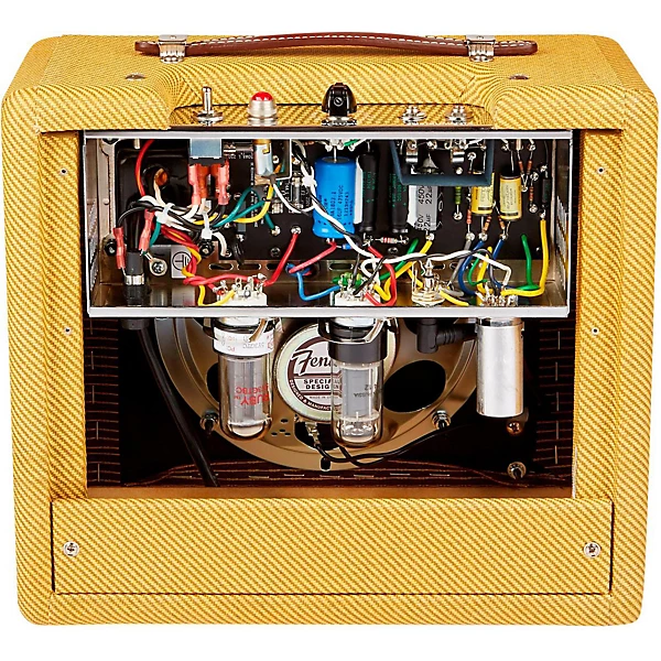 Fender 57 Custom Champ 5W 1x8 Tube Guitar Amp Level 1 Lacquered Tweed J41136004001000.gc