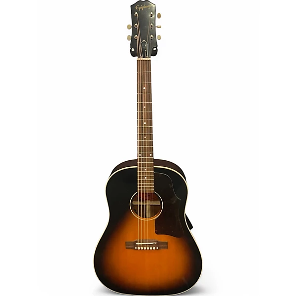Epiphone Used Epiphone J 45 2 Tone Sunburst Acoustic Electric Guitar