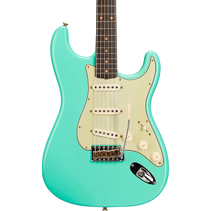 Limited Edition 59 Stratocaster Journeyman Relic Electric Guitar Super Faded Aged Seafoam Green