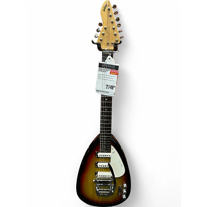 Vintage 1960s Vox Mark IX Sunburst Solid Body Electric Guitar