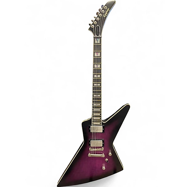 Epiphone Used Epiphone Extura Prophecy Purple Tiger Aged Gloss Solid Body Electric Guitar.gc