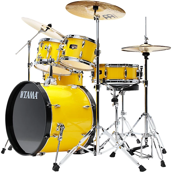 Imperialstar 5 Piece Complete Drum Set With 20 Bass Drum Electric Yellow