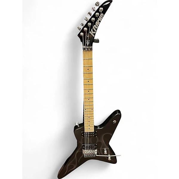 Used Kramer   Tracii Guns Signature Gunstar Voyager Black Metallic Solid Body Electric Guitar