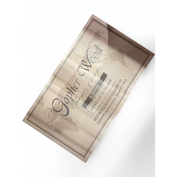 Used 2010s Gopher Wood g series 710 Natural Acoustic Electric Guitar