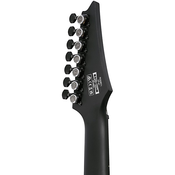 Ibanez RGD Iron Label 7 String Electric Guitar Black Flat