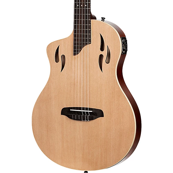 Ortega TourPlayer Standard Left Handed Nylon String Acoustic Electric Guitar Natural