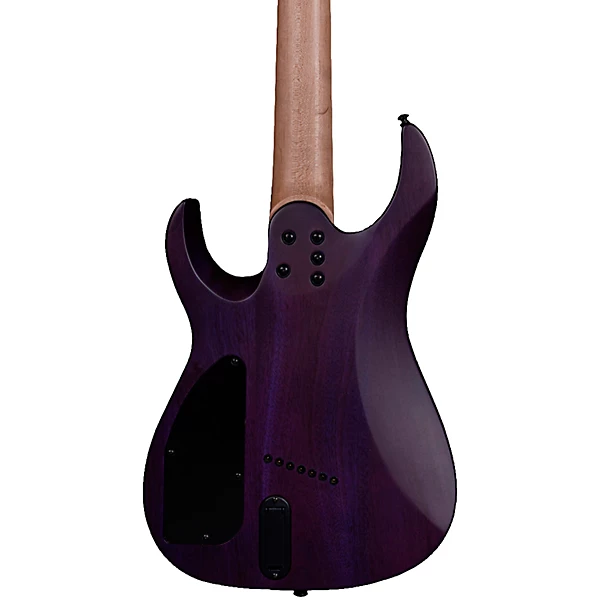 Ninja 7 String Multi Scale Super Shred Series Quilted Maple Electric Guitar Purple