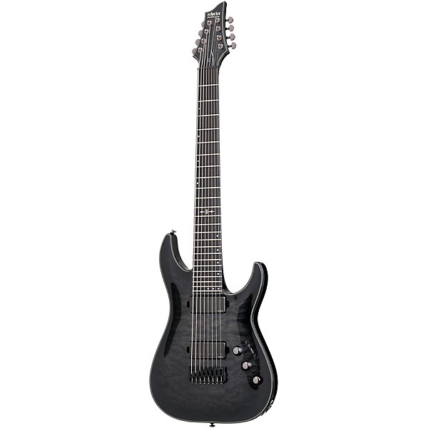 Hellraiser Hybrid C 8 8 String Electric Guitar Transparent Black Burst