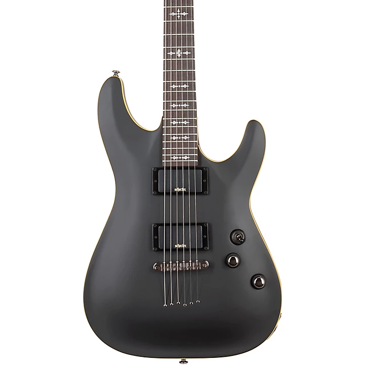 Schecter Guitar Research Demon 6 Electric Guitar Level 2 Satin Aged Black
