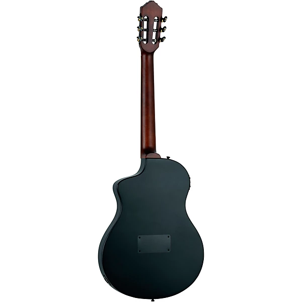 Ortega RTPSTD Nylon String Acoustic Electric Guitar Satin Black