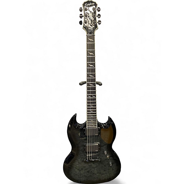 Epiphone Used Epiphone SG Prophecy Custom GX Midnight Ebony Solid Body Electric Guitar