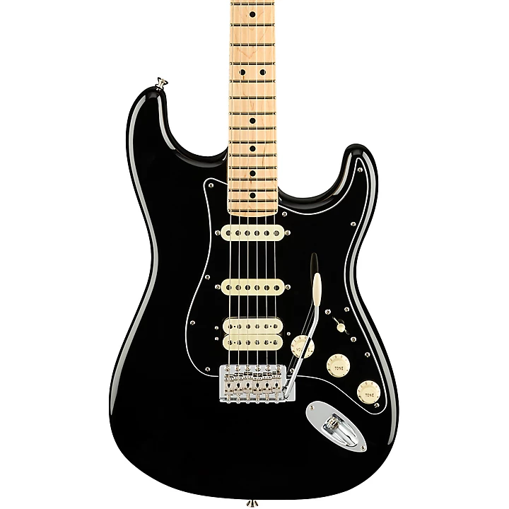 American Performer Stratocaster HSS Maple Fingerboard Electric Guitar Black